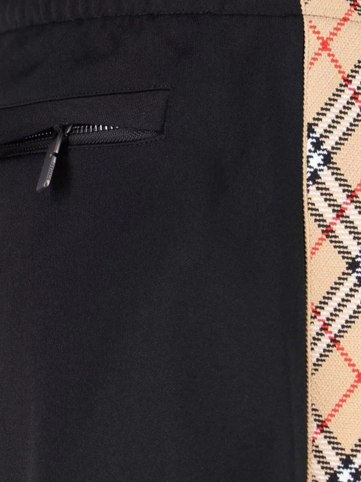 Burberry Straight Trousers With Elastic Waistband And Side Stripe