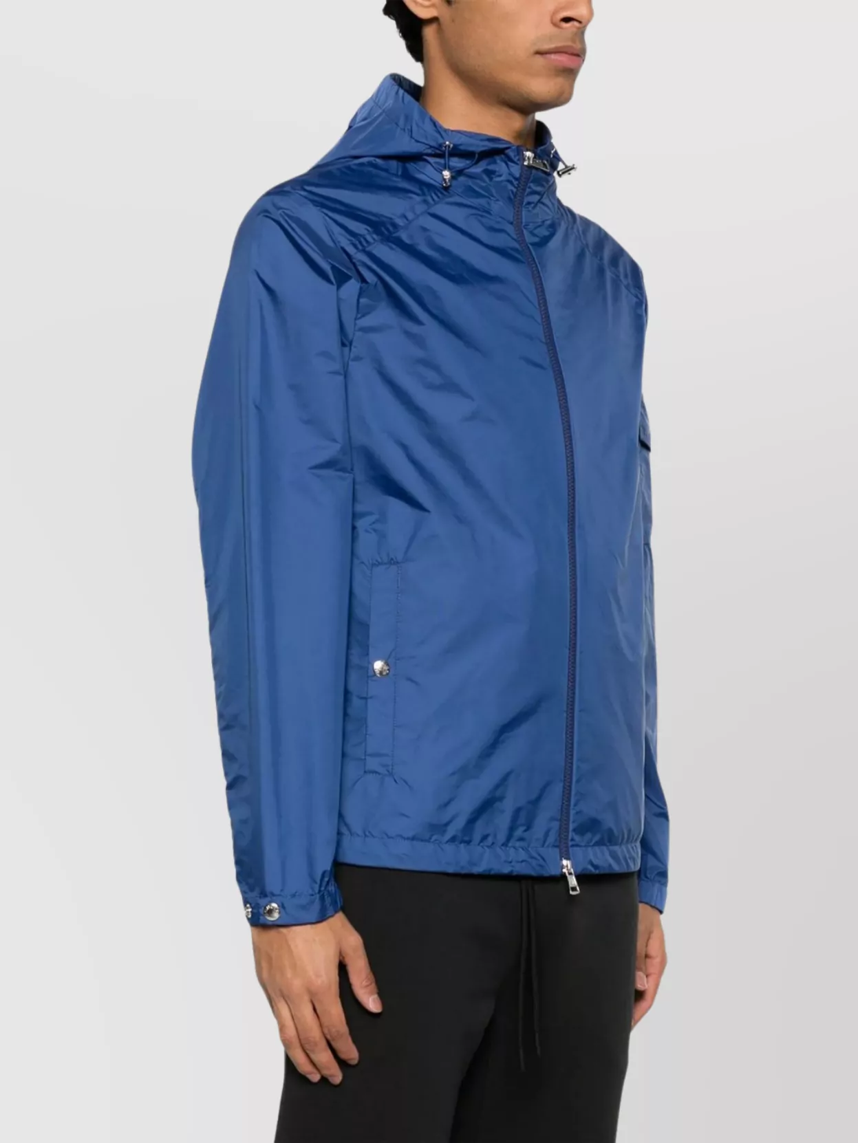 Moncler Rain Jacket With Adjustable Cuffs And Hood