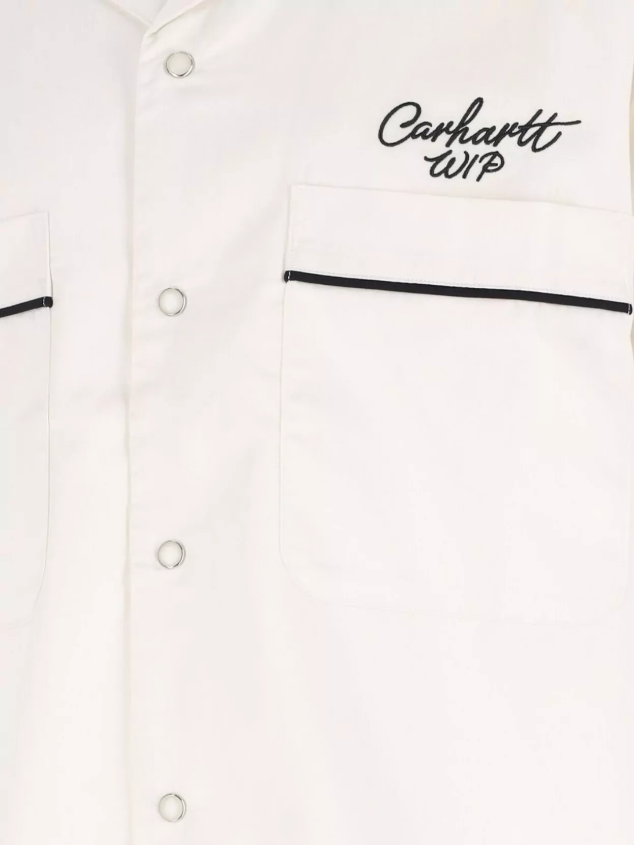 Carhartt Wip Casual Shirt With Contrast Collar And Front Pockets
