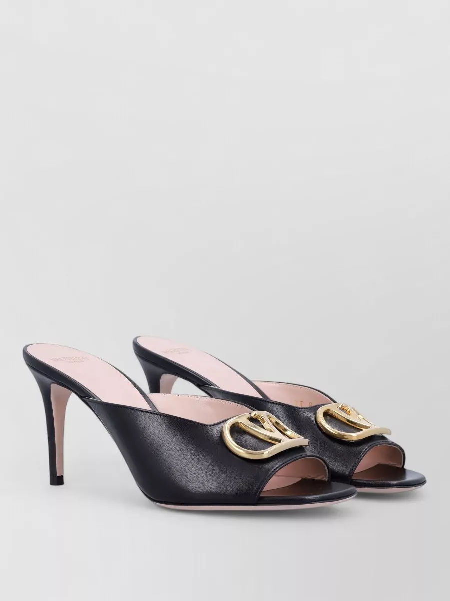 Valentino Garavani leather open-toe mules