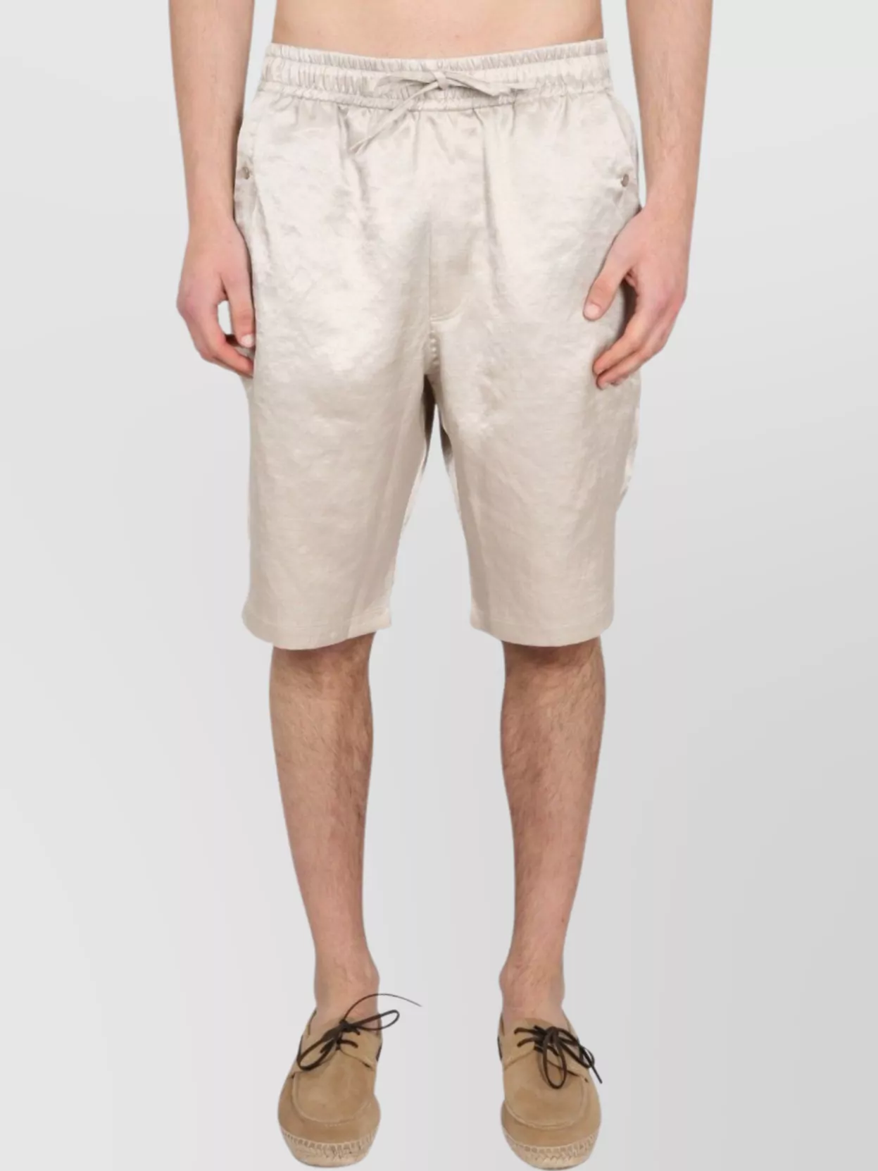 Needles Elastic Waistband Cowboy Bermuda Shorts