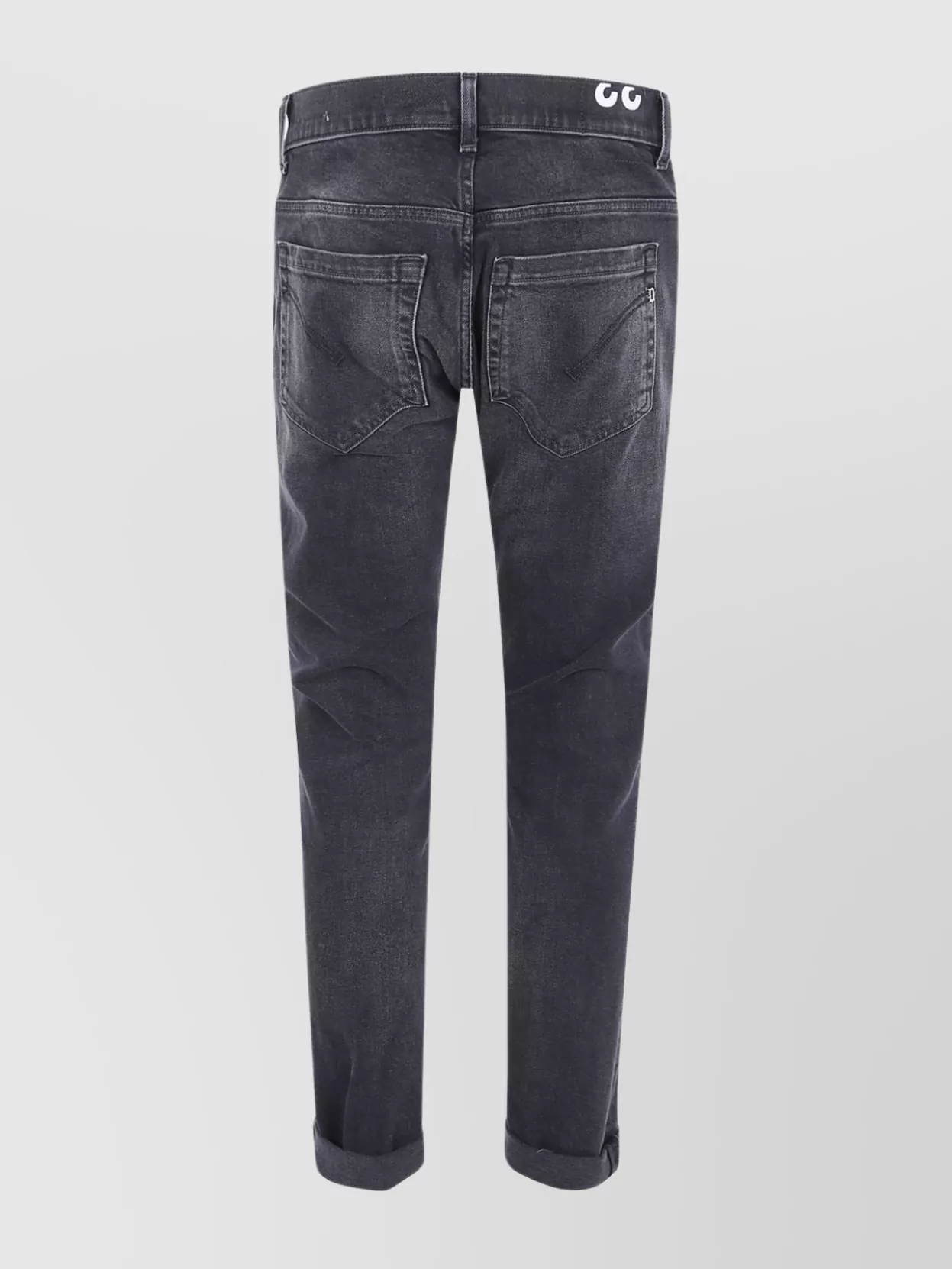 Dondup Casual Trousers Rolled Cuffs In Gray