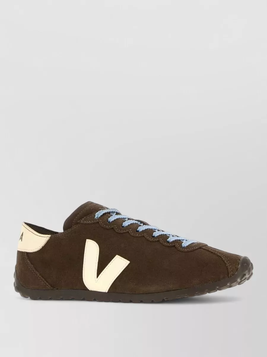 Veja suede leather lace-up sneakers