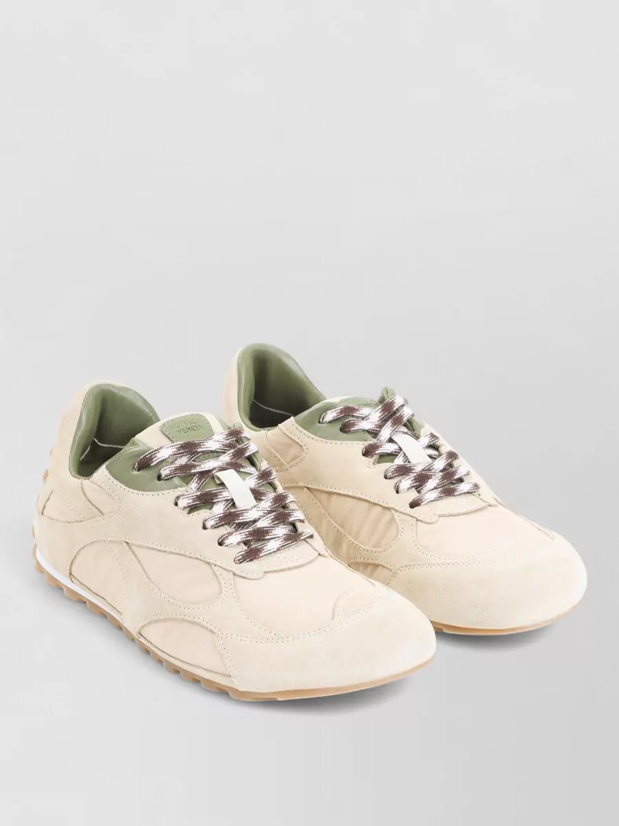 Bottega Veneta Leather Lace-Up Sneakers