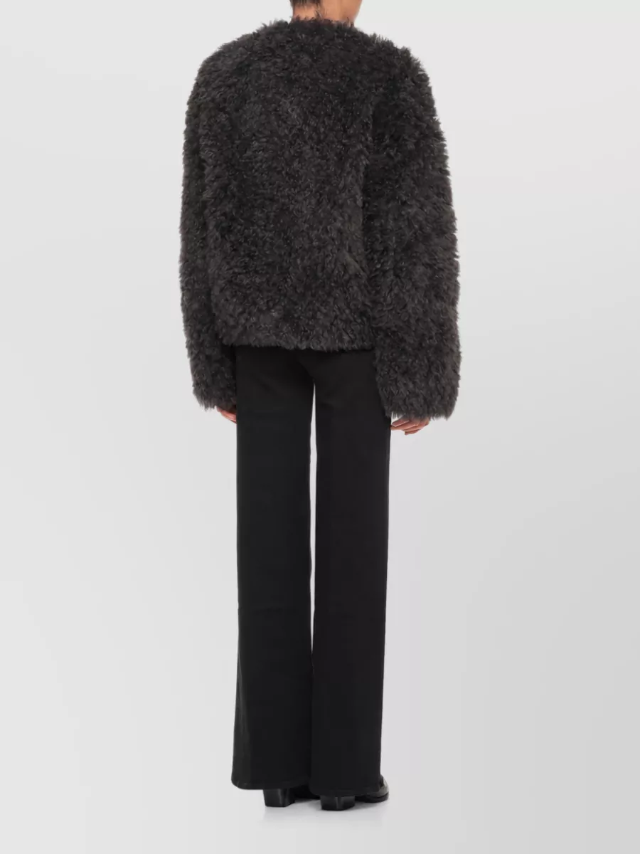 Stand Studio Faux Fur Short Jacket