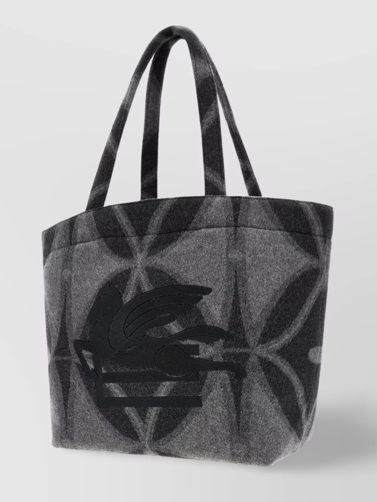 Etro Wool Geometric Print Handbag