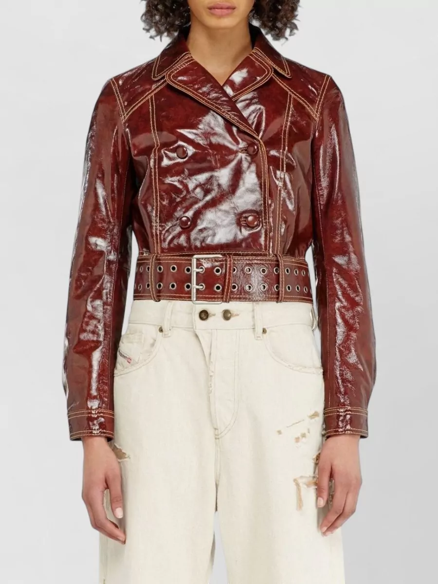 Diesel Shearling Double Breasted Coat