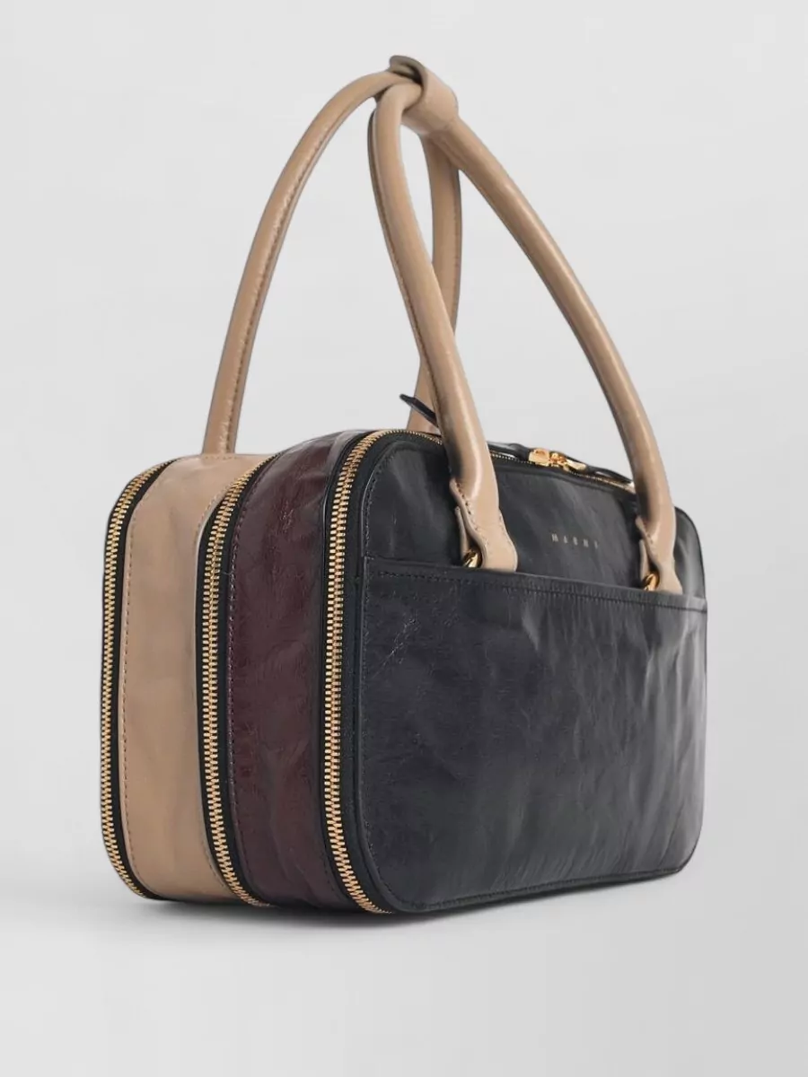 Marni Small Calfskin Leather Shoulder Bag