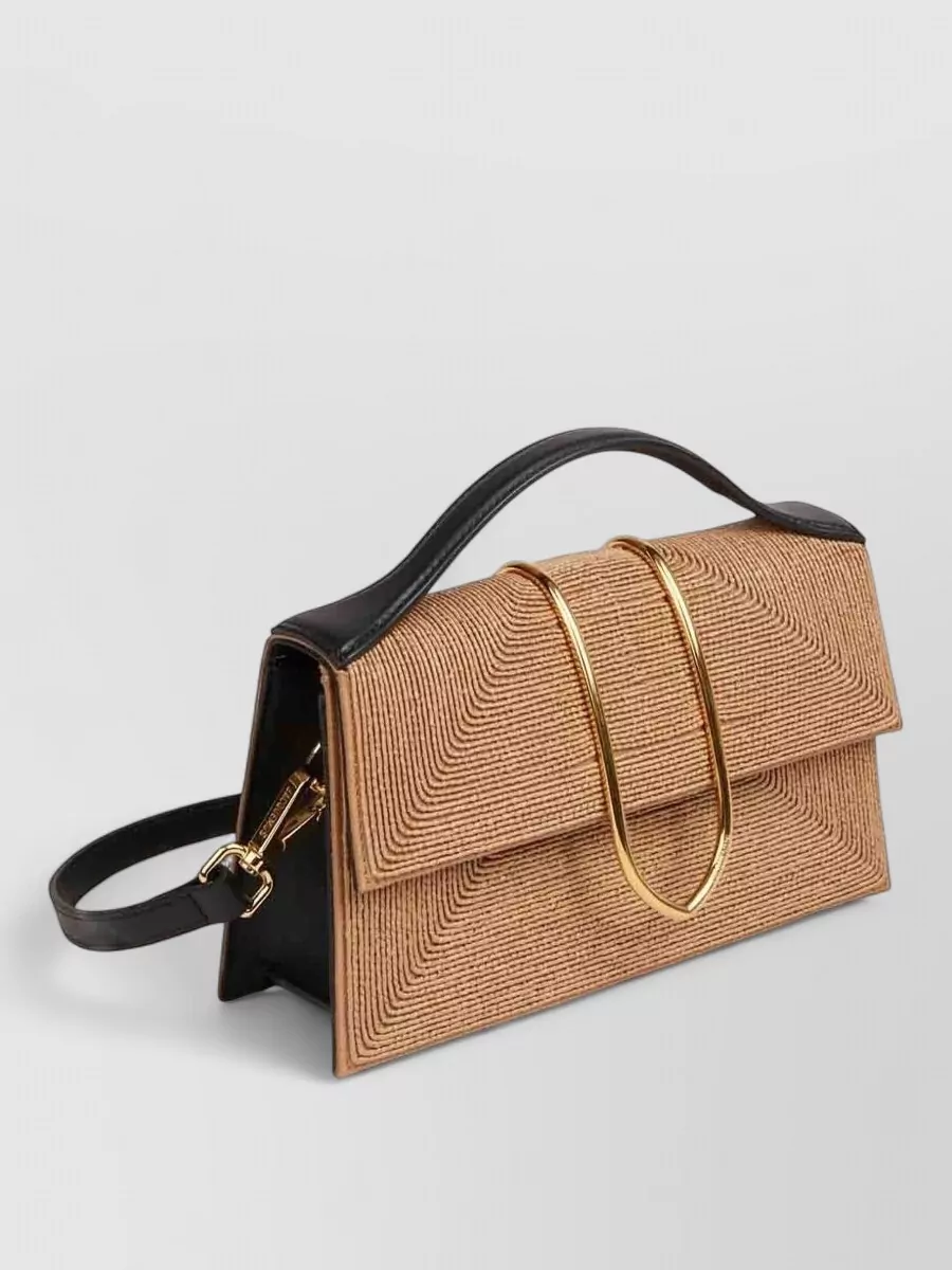 Jacquemus Shoulder Bag Top Handle Geometric Pattern