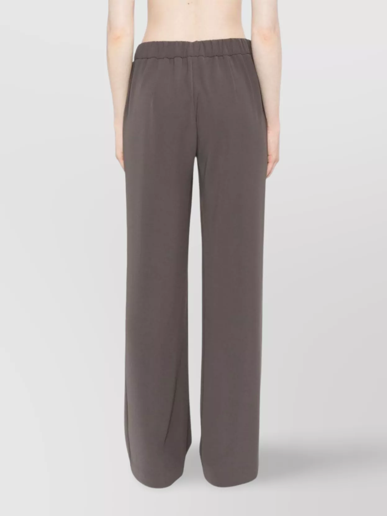 P.a.r.o.s.h High-waisted Wide Leg Trousers With Seam Detailing