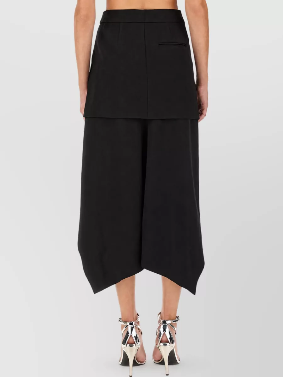 Alexander Mcqueen Wool Asymmetric Skirt