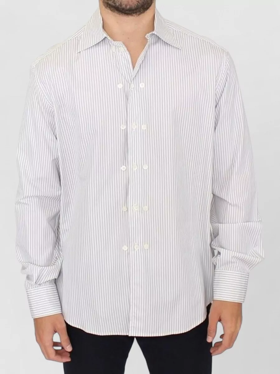 Ermanno Scervino cotton striped regular-fit long-sleeve shirt