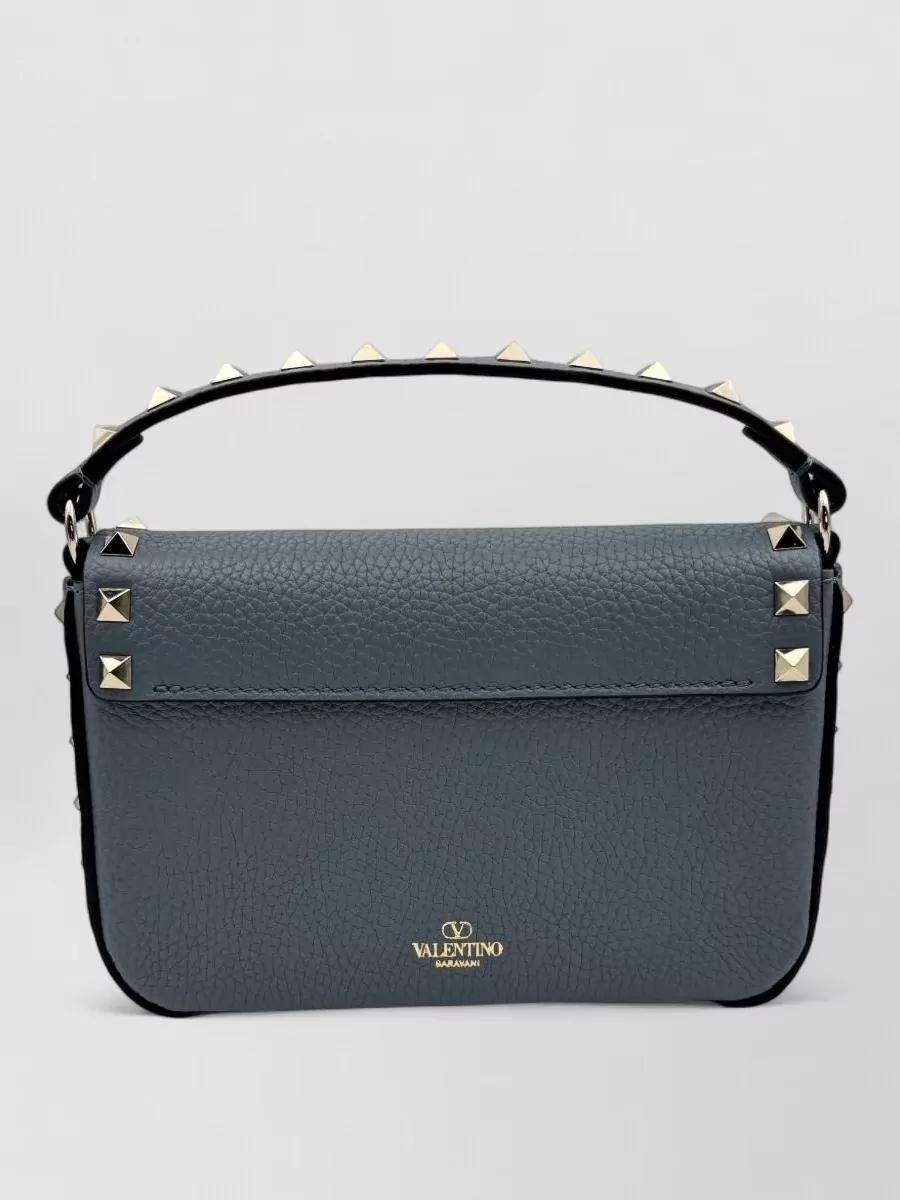 Valentino Garavani Rockstud Leather Mini Clutch Bag Strap