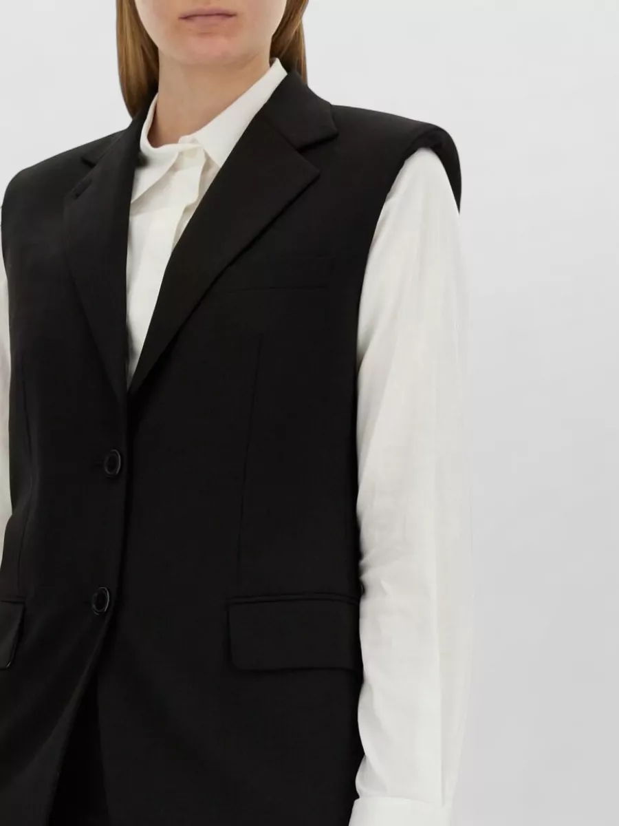 Helmut Lang Virgin Wool Oversized Vest