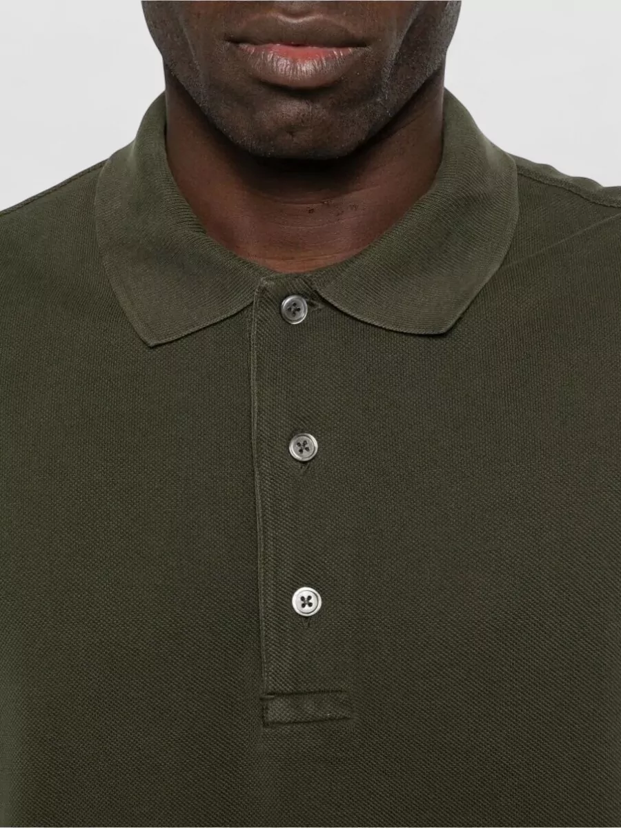 Tom Ford Lyocell Piquet Polo Shirt Short Sleeves