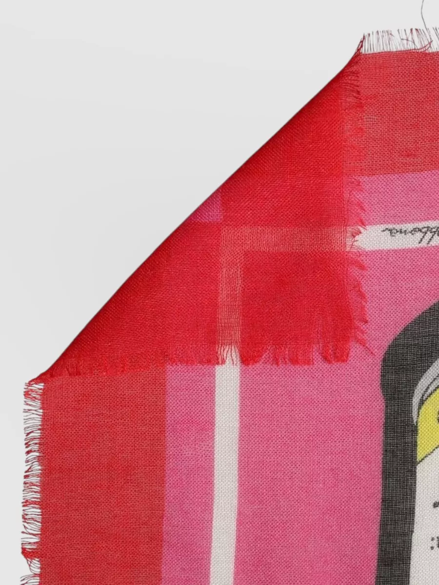 Dolce&Gabbana Cashmere Silk Logo Print Square Scarf