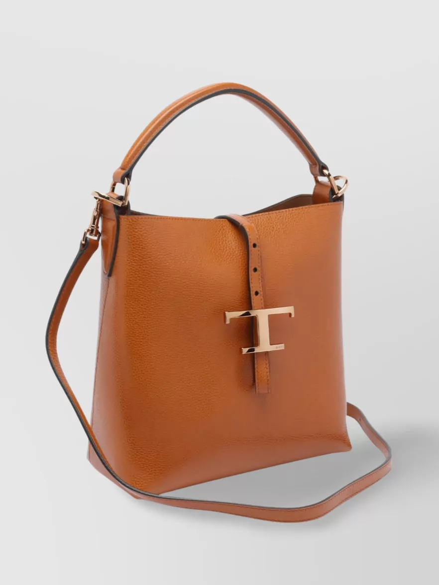 Tod's Bucket Bag With Adjustable Strap And Handle
