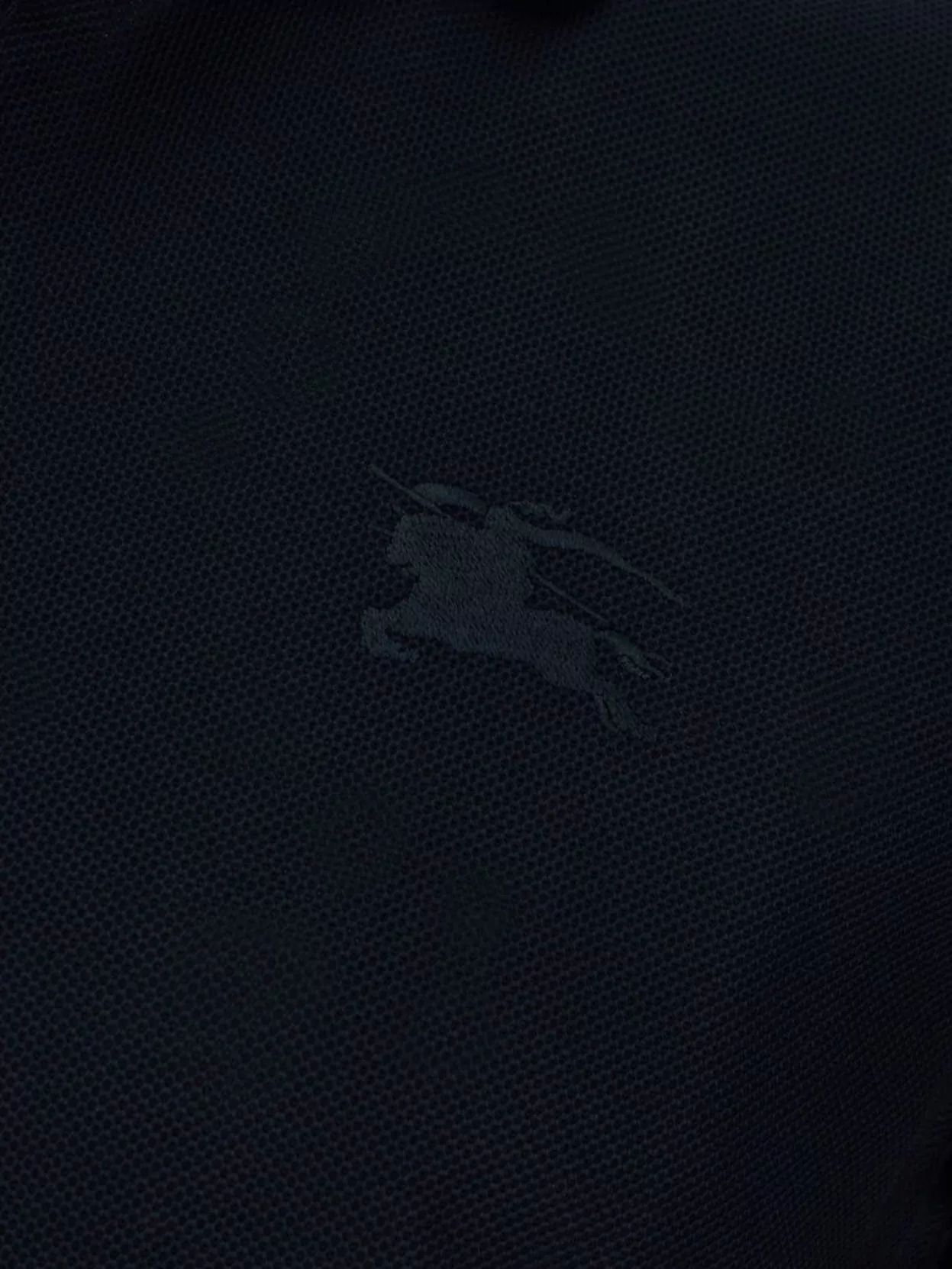 Burberry Ribbed Collar Piquet Polo Shirt