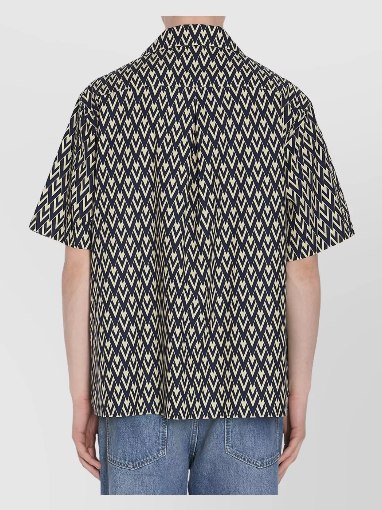 Valentino Garavani V Shirt Boxy Fit Cotton Poplin