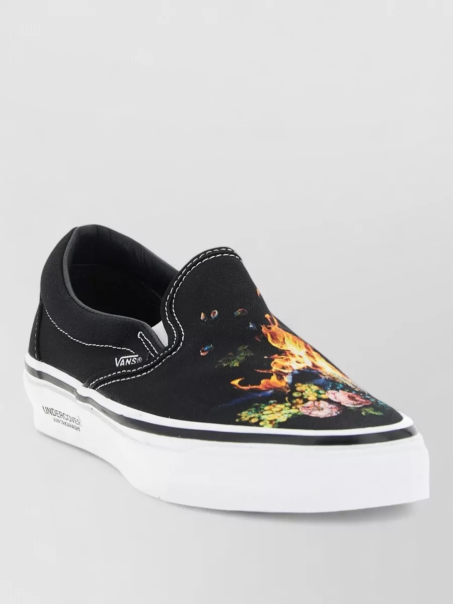 Vans Canvas Printed Slip-On Sneakers