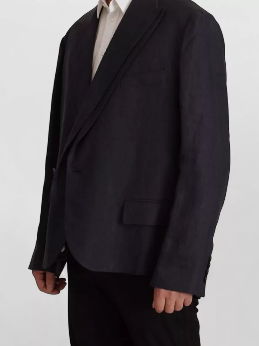 Dolce&Gabbana Linen Double-Breasted Blazer