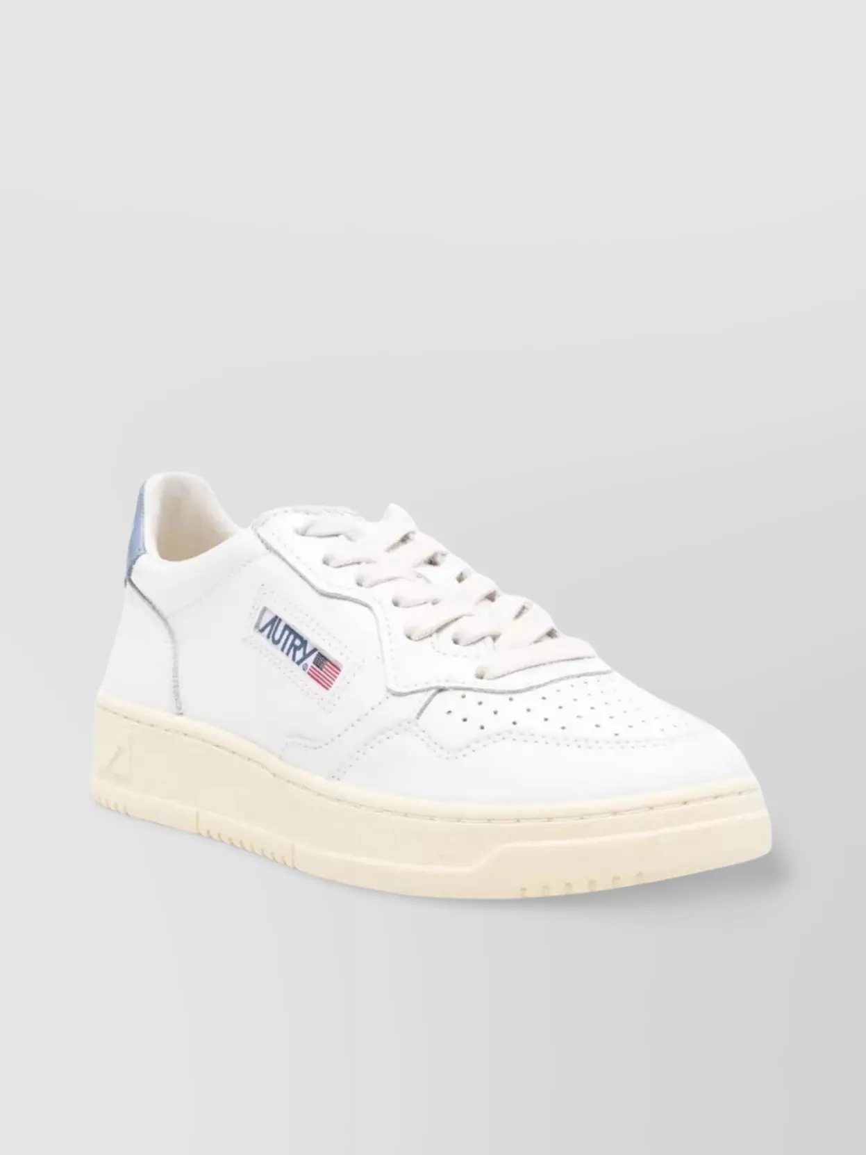 Autry Sneakers Leather Low-top Silhouette Perforated Detailing In White