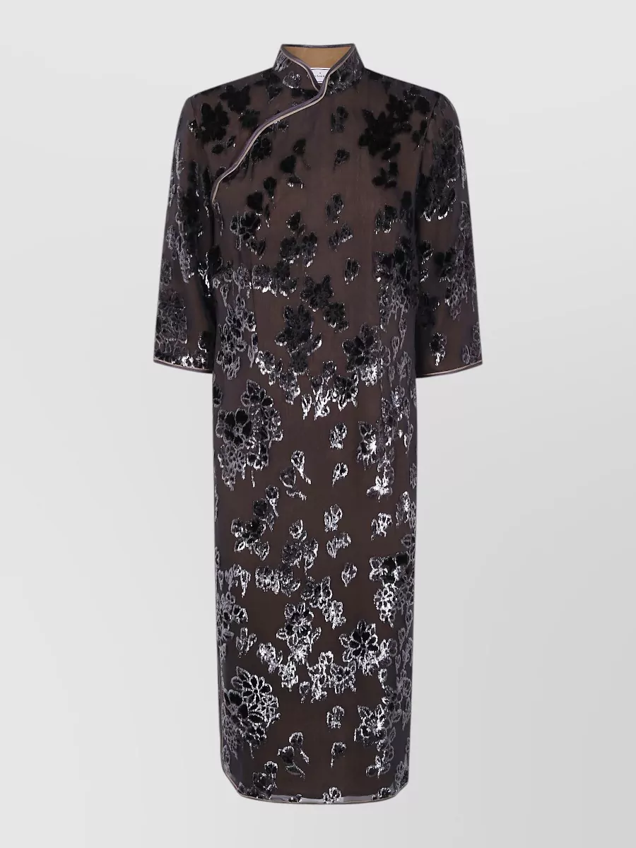 Pierre louise mascia silk knee-length dress