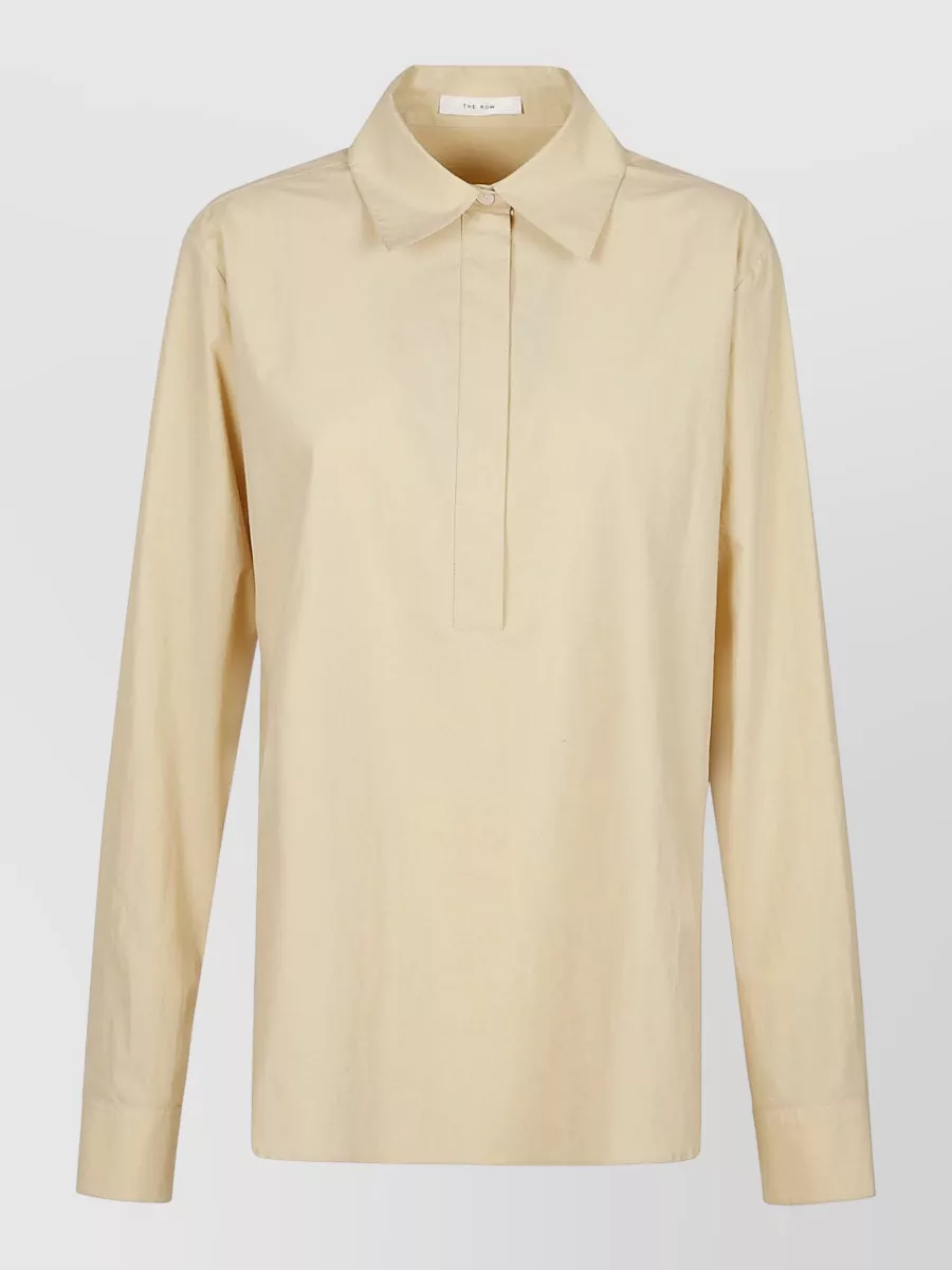The Row Cotton Regular-Fit Long-Sleeve Shirt