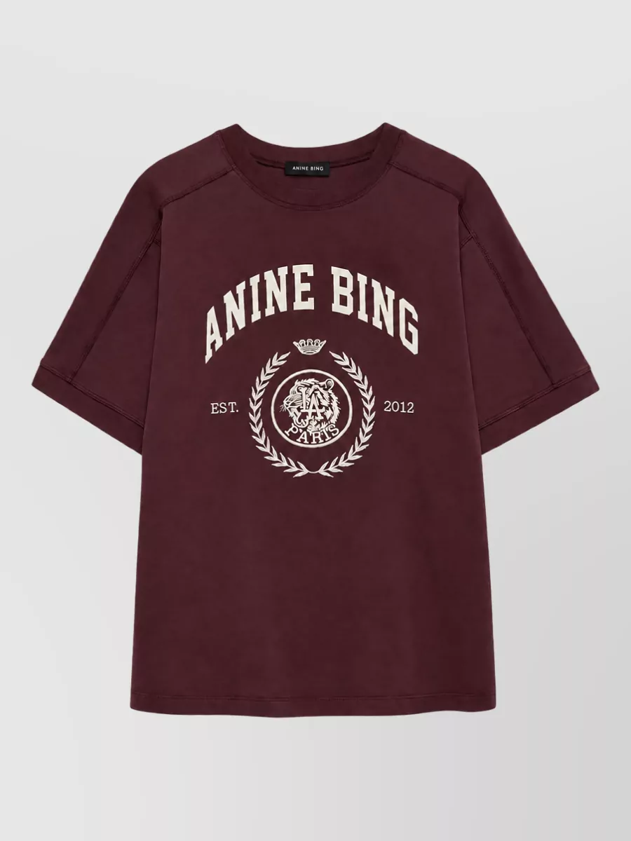 Anine Bing logo print t shirt