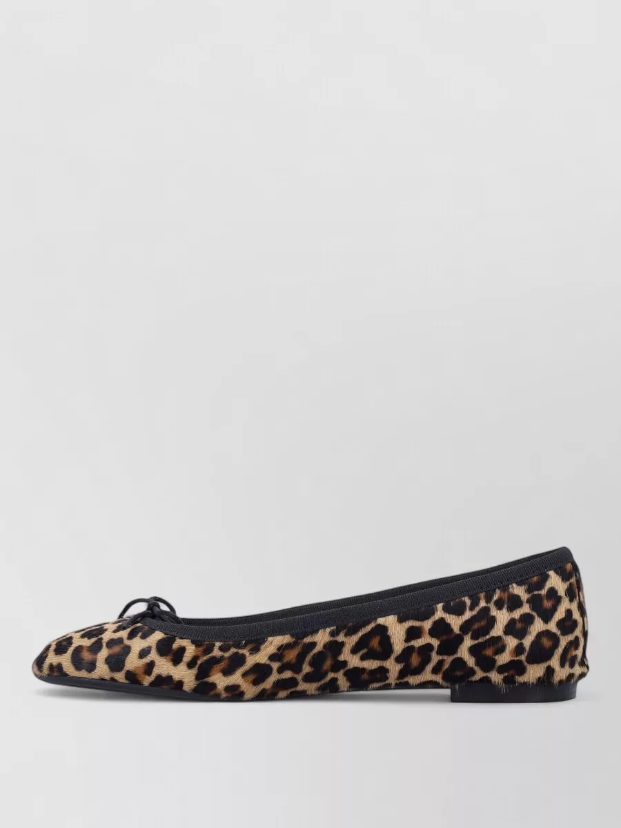 Repetto Leopard-Print Calfskin Ballet Flats