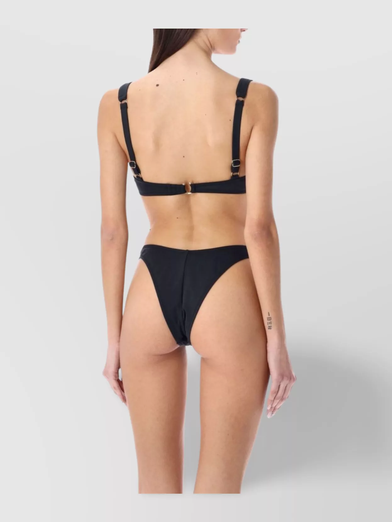 REINA OLGA BRIGITTE MID RISE BIKINI BOTTOM WITH ADJUSTABLE STRAPS
