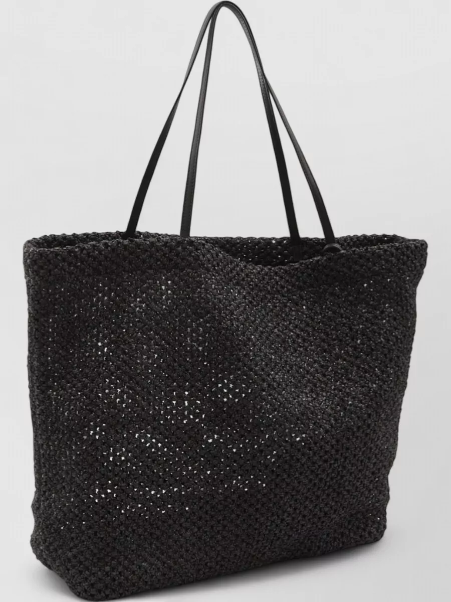 The Row Crochet Raffia Beach Bag