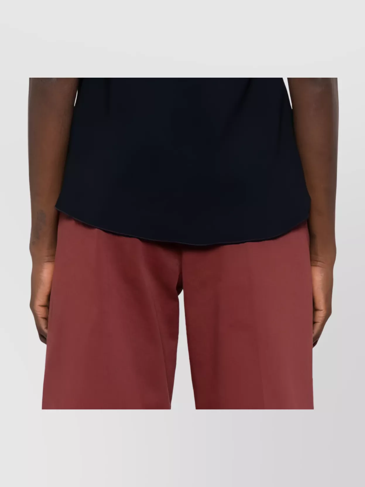 Forte Forte Satin Crew Neck Top With Keyhole Back