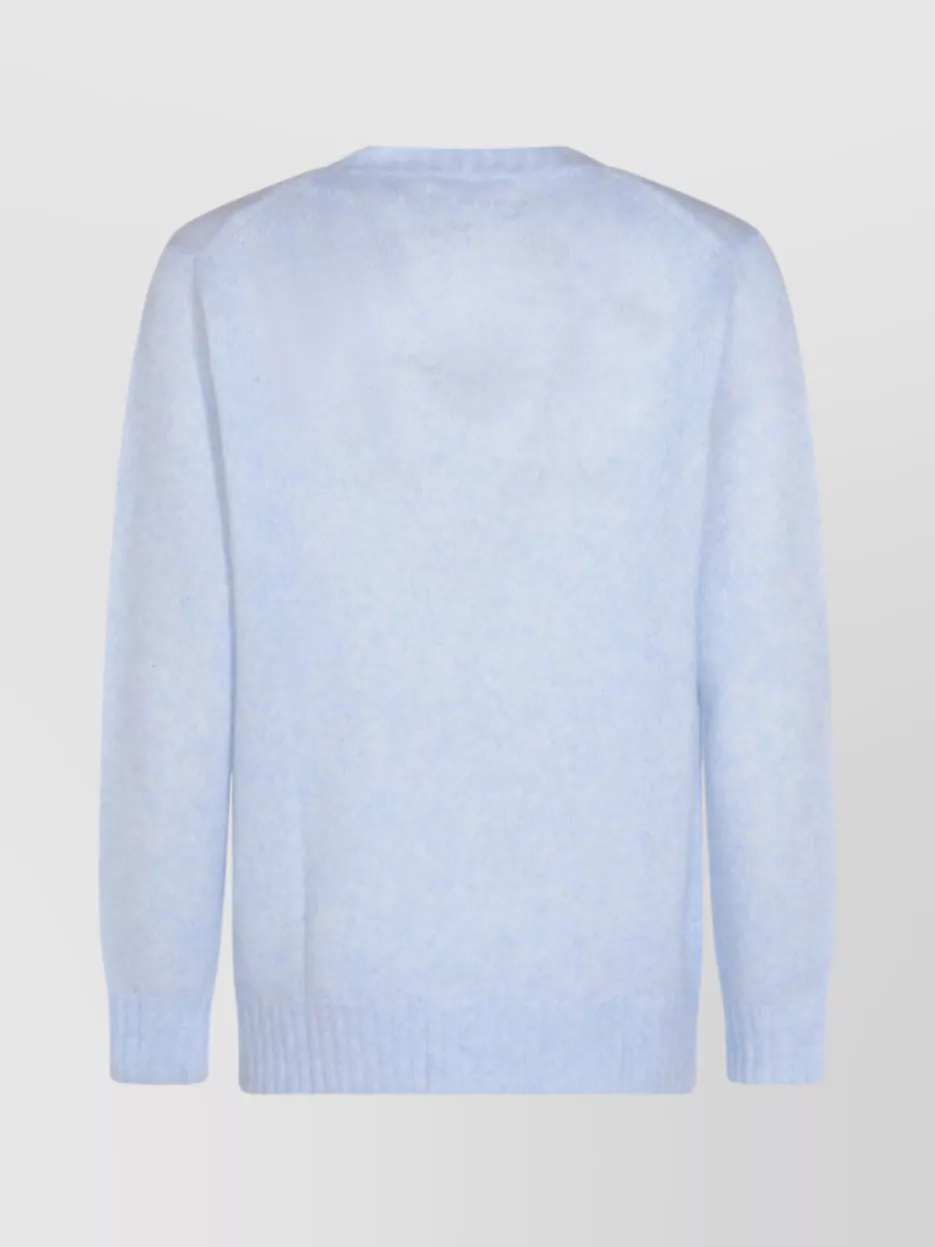 Nn.07 Soft Textured Long Sleeve Crew Neck Sweater