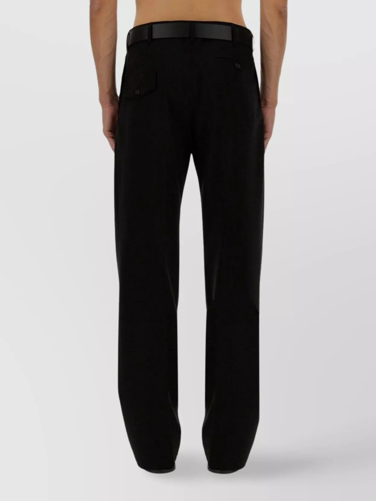 Moschino Wool Trousers Featuring Pockets