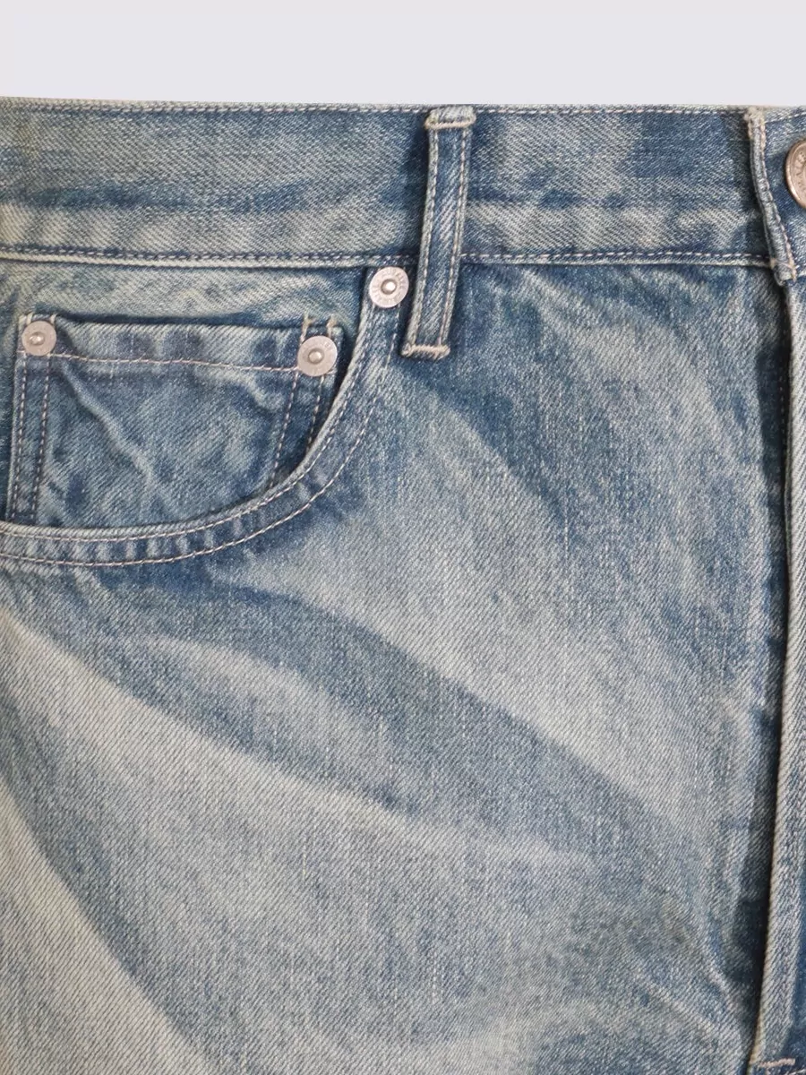 Auralee Straight Trousers With Belt Loops And Rivets