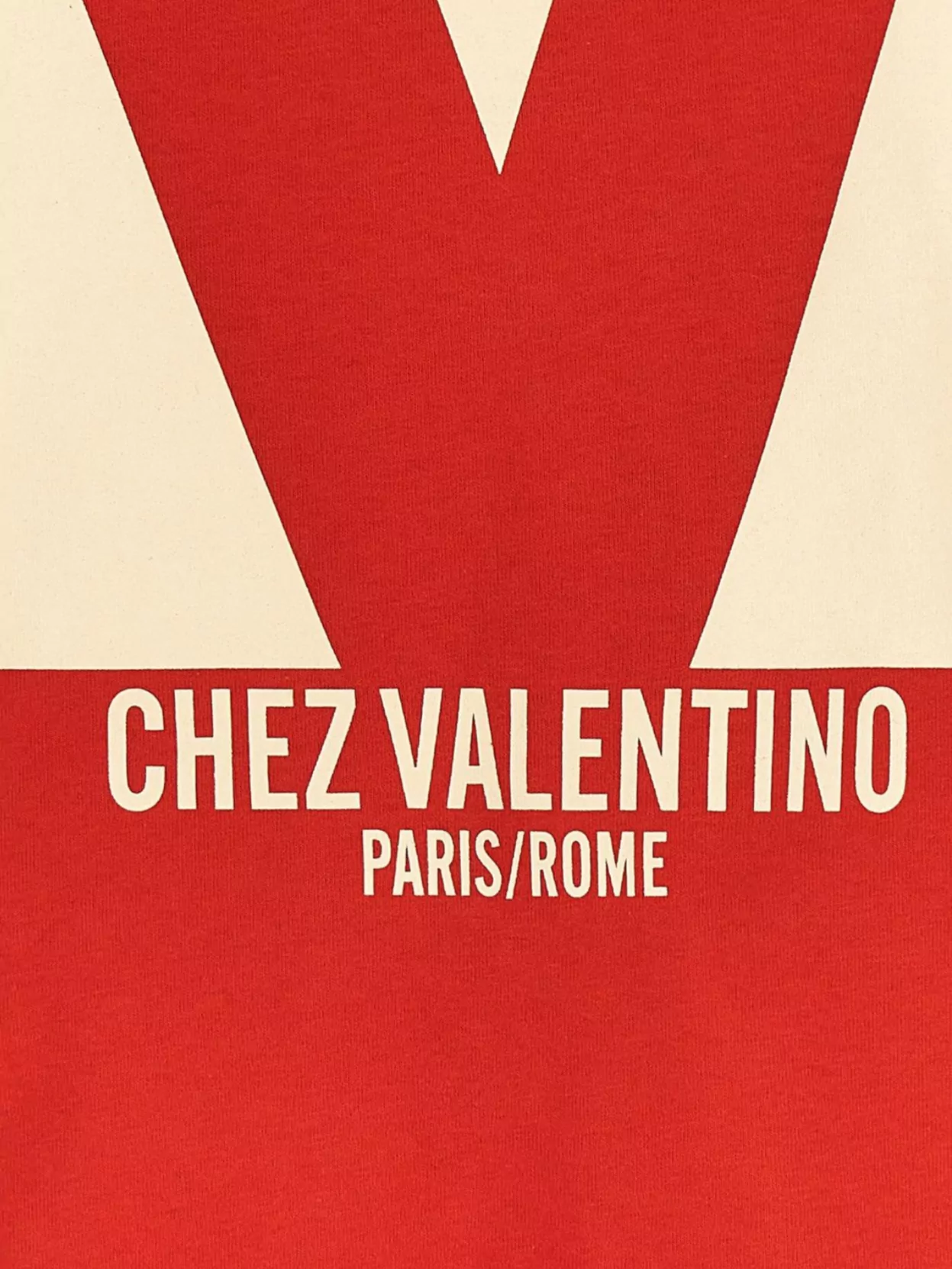 Shop Valentino 'chez ' Crew Neck Graphic Print T-shirt