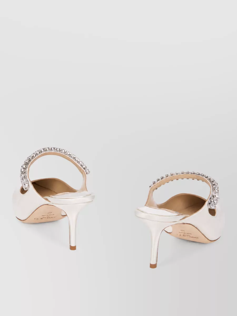 Jimmy Choo Crystal-Embellished Pointed-Toe Mules