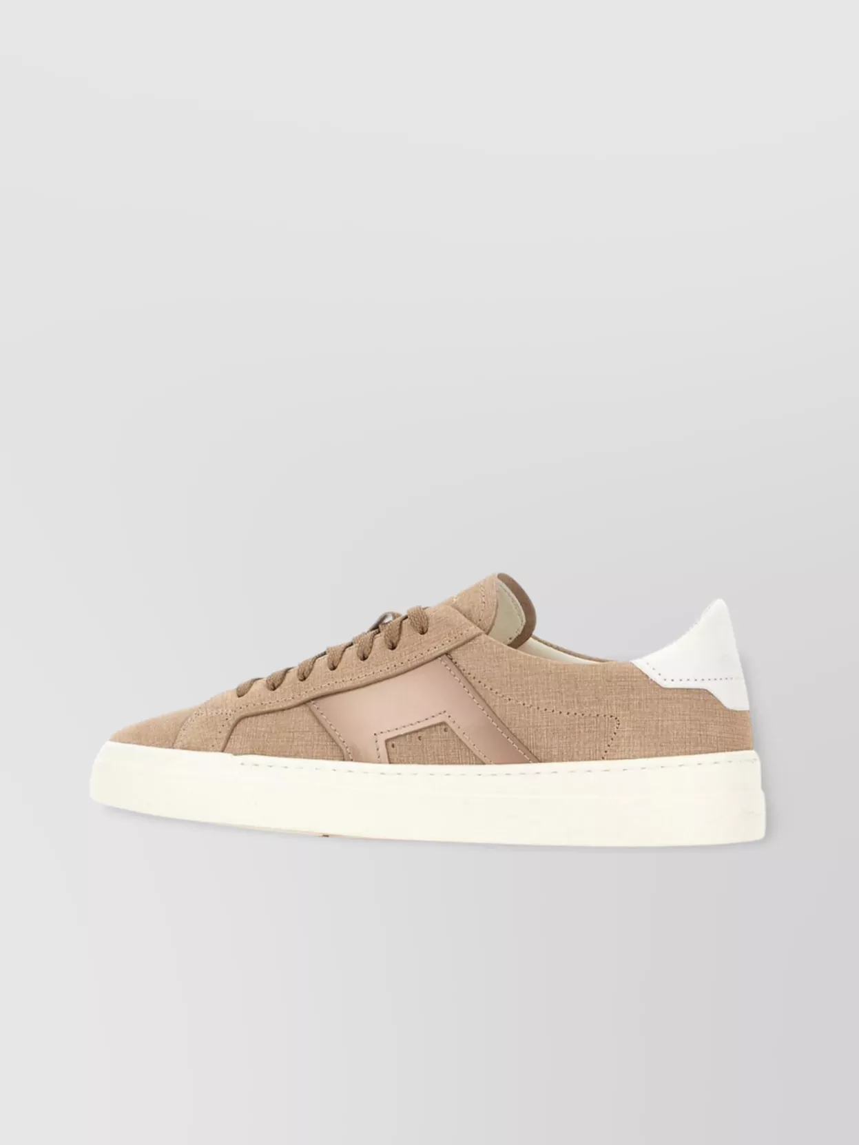 Santoni Fabric Sneakers With Contrast Heel Tab