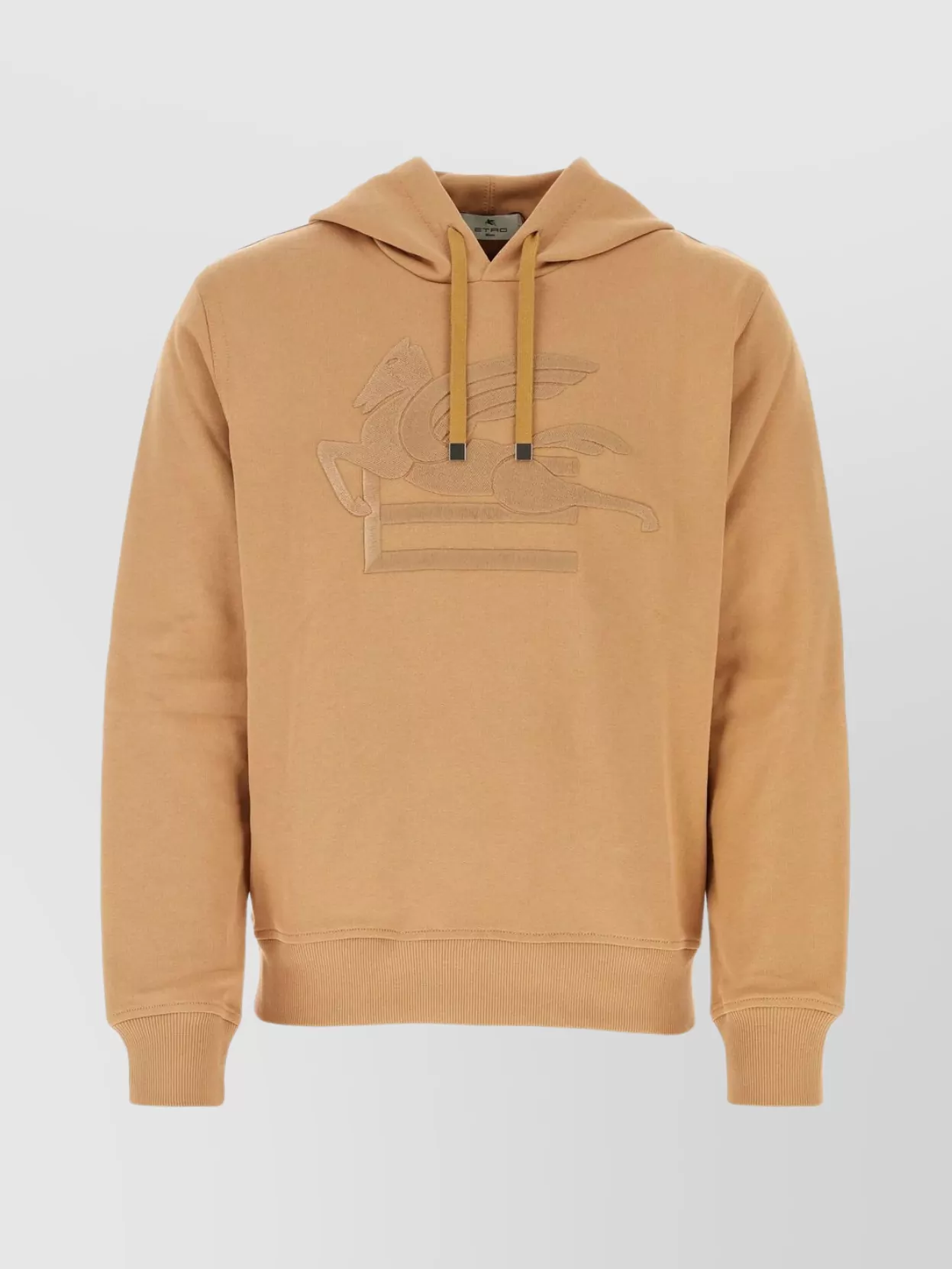 Shop Etro Cotton Hooded Sweater With Drawstring And Kangaroo Pocket