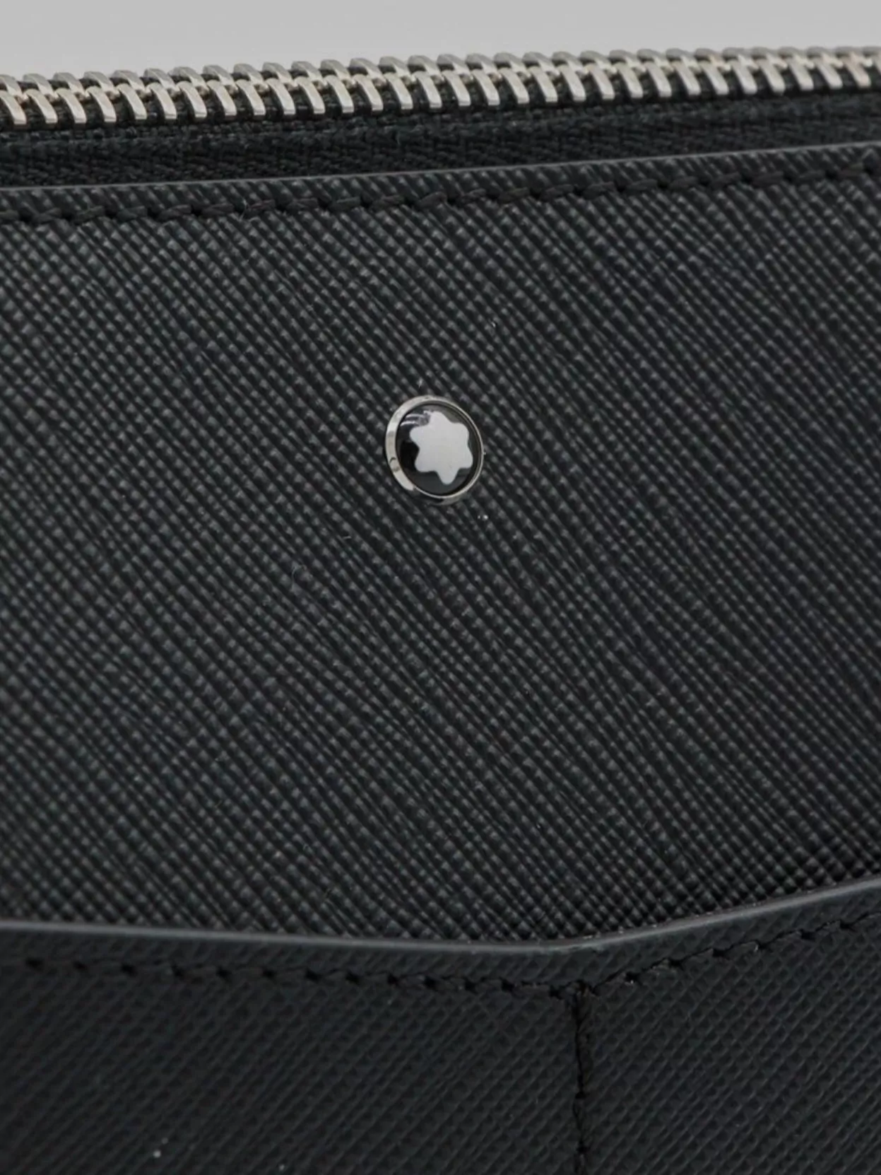 Montblanc Textured Wallet Featuring External Pocket