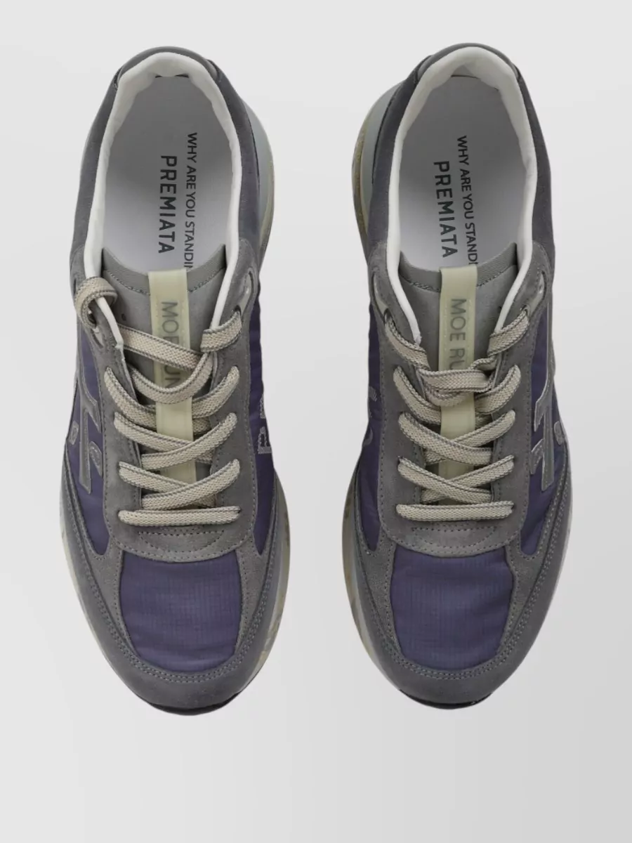Premiata Leather Low-Top Sneakers