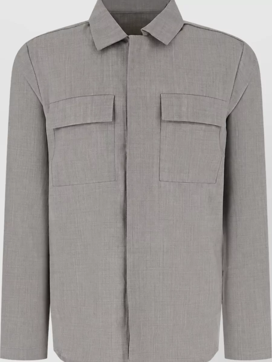 Nine In The Morning wool shirt jacket