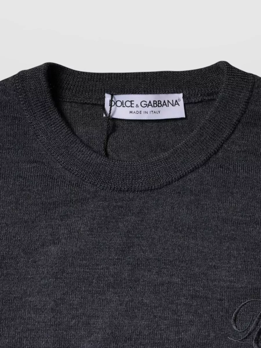 Dolce&Gabbana Wool Crew Neck Sweater