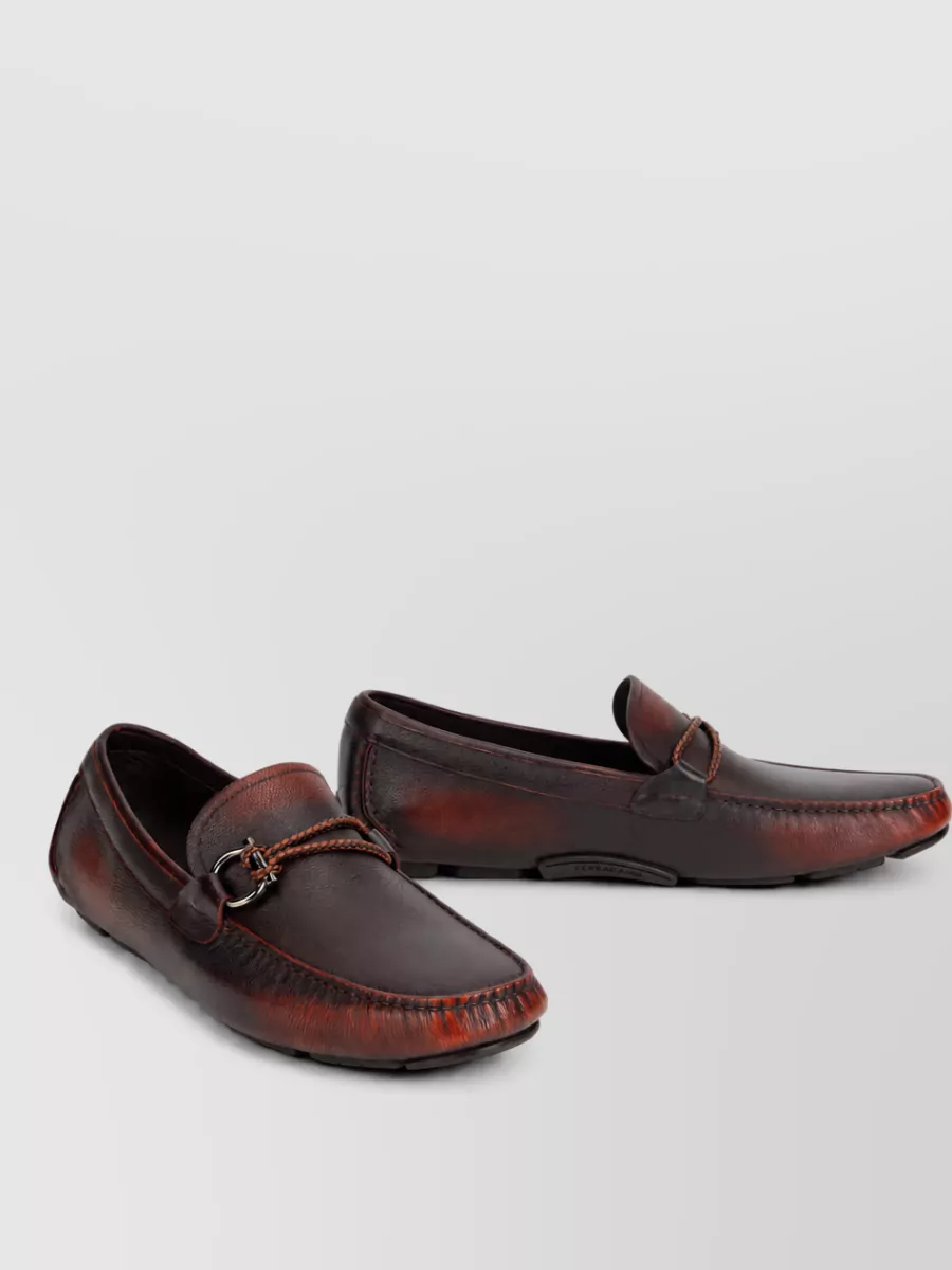 Ferragamo leather loafers