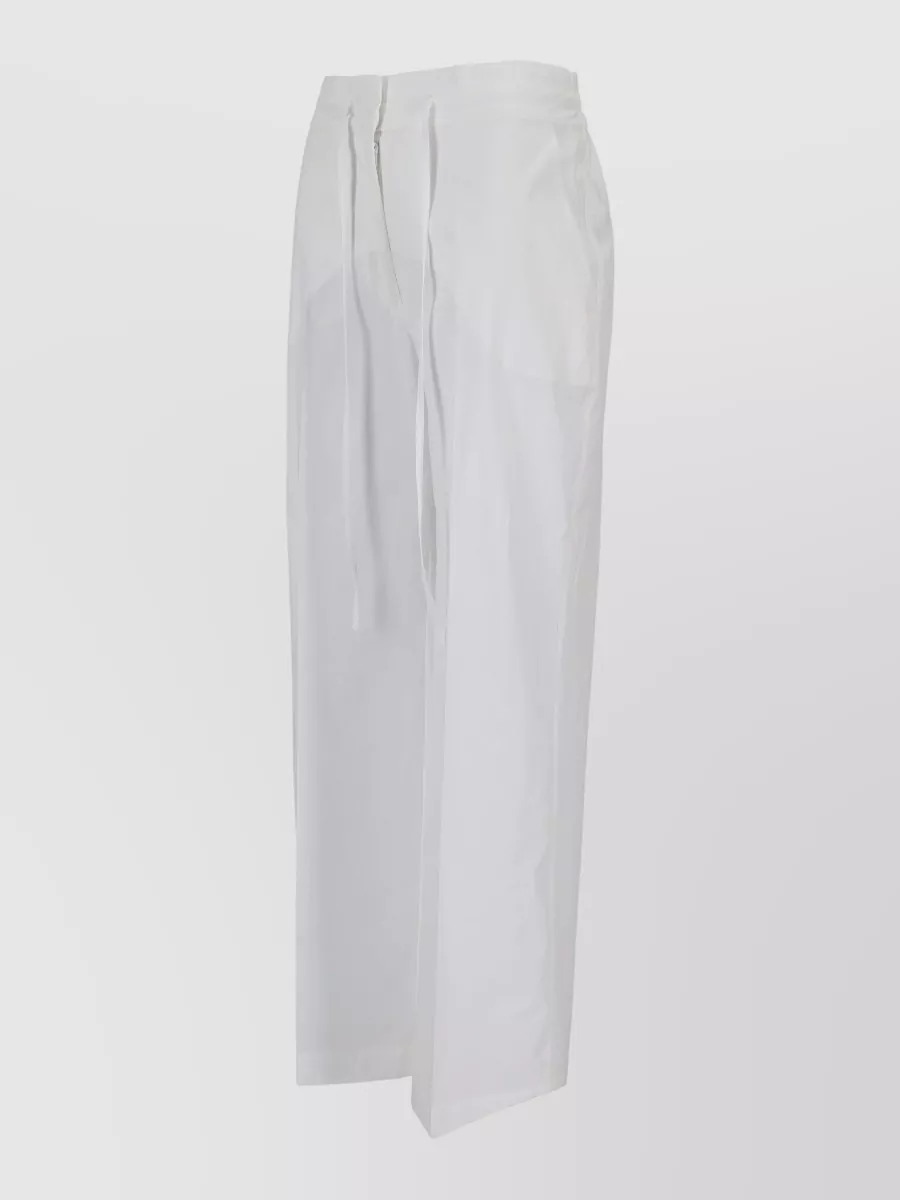Parosh Wide Leg Trousers High Rise Fluid Cut