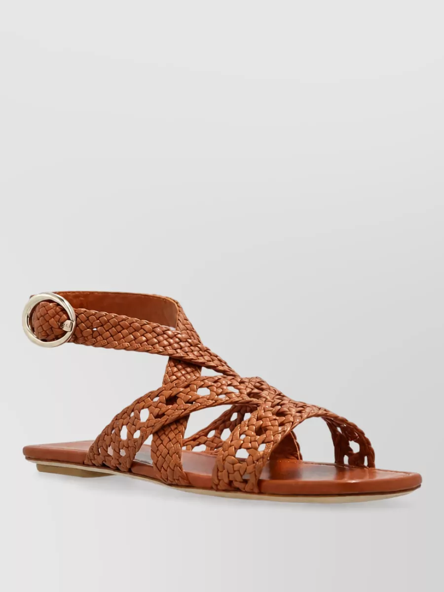 Stuart Weitzman leather slides
