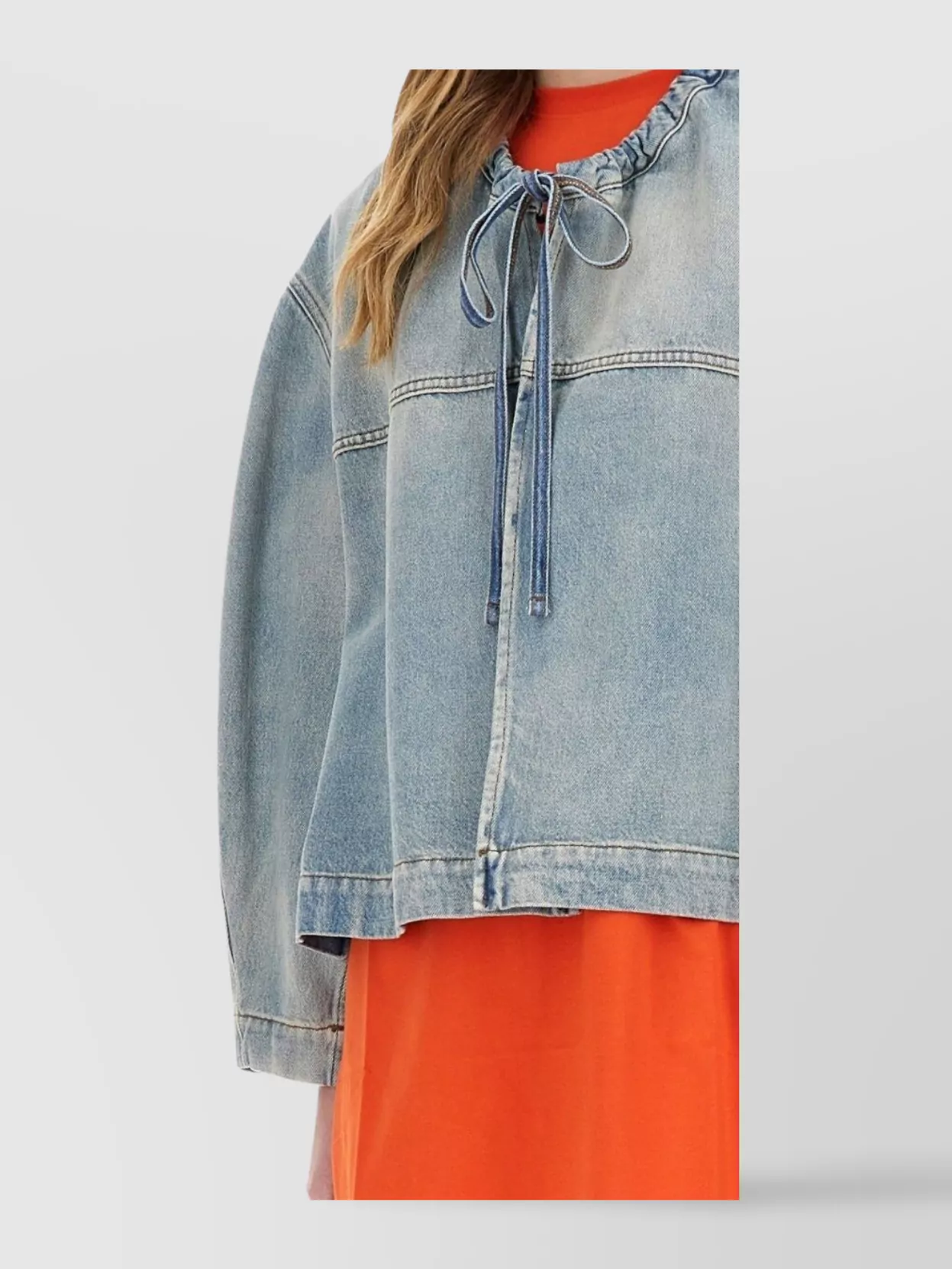 Msgm Relaxed-fit Oversized Denim Jacket