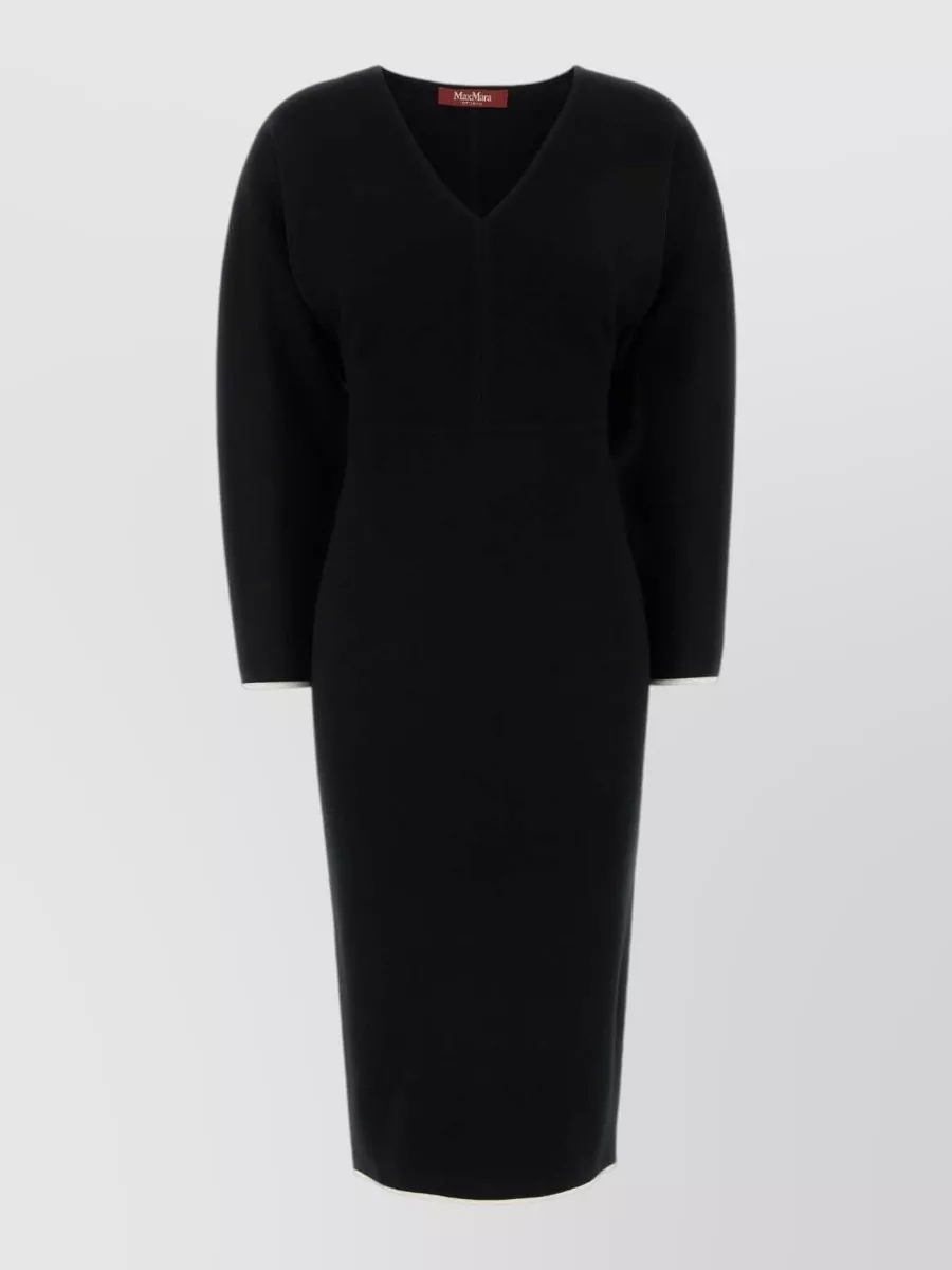 MM Studio viscose blend midi dress
