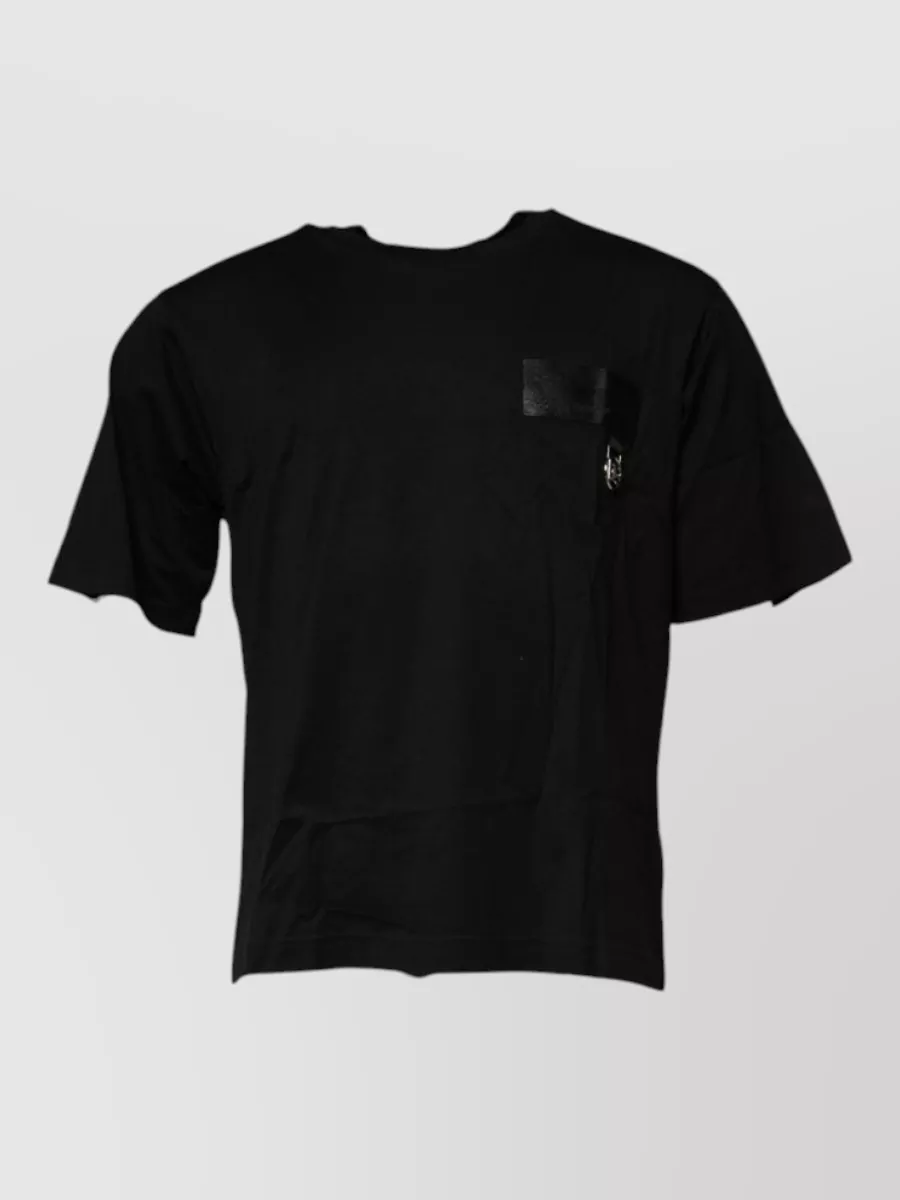 Dolce&Gabbana cotton logo patch crew neck t-shirt